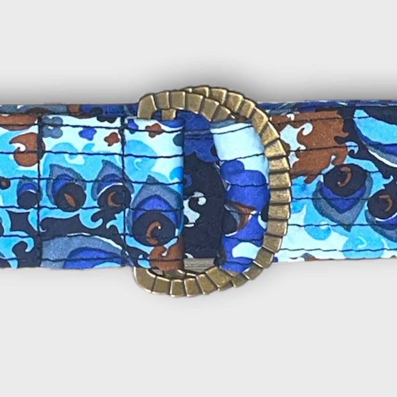 J. Crew Blue and Brown Patterned Belt - Picture 5 of 7